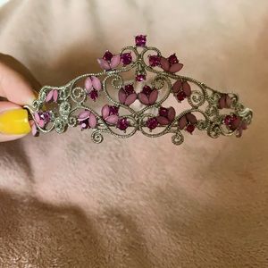 New Fuschia Pink Embellished Tiara